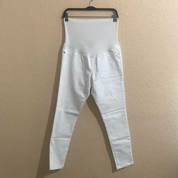 Liz Lange Maternity White Jeans - Picture 2 of 3